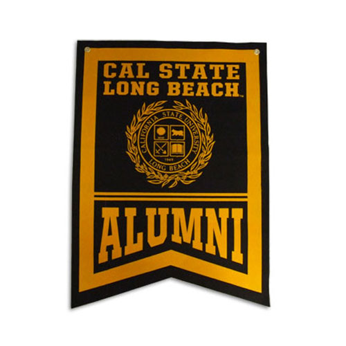 Alumni Dovetail Banner - Black/Gold, Collegiate Pacific