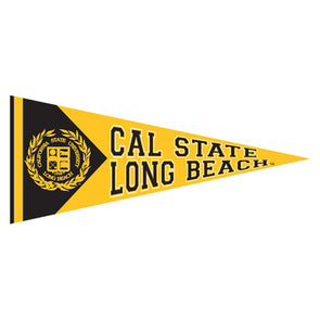 CSULB Pennant Magnet - Black/Gold, Neil