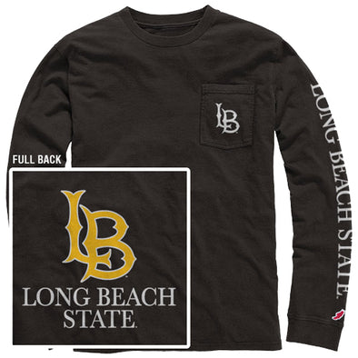 LB State Pocket Long Sleeve T-Shirt - Black, League