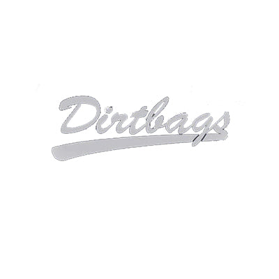 Dirtbags Script Decal - White, CDI