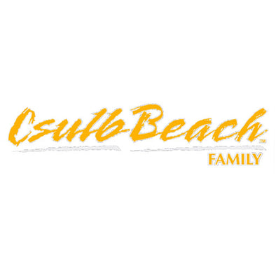 CSULB Beach Family Script Decal - Gold, CDI