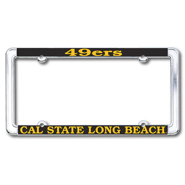 CSULB 49ers Thin License Frame - Chrome, Strand