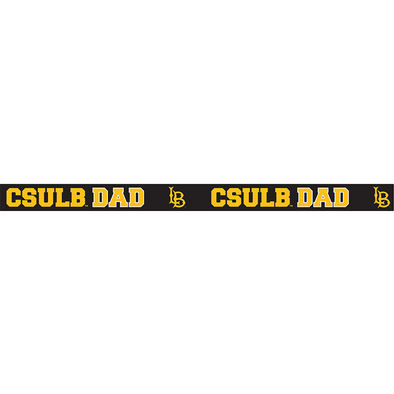 Dad CSULB Satin Lanyard - Black/Gold, Neil