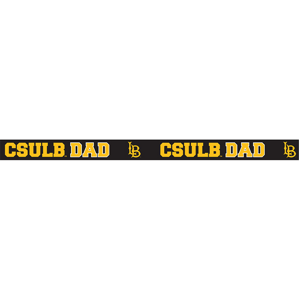 Dad CSULB Satin Lanyard - Black/Gold, Neil