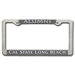 Alumni CSULB Heavy Pewter License Frame - Pewter, Strand