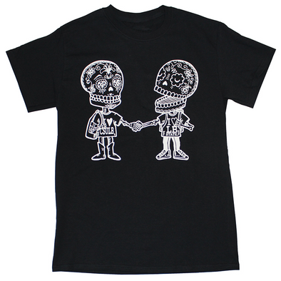 LB Sugar Skull Couple T-Shirt - Black, TLC
