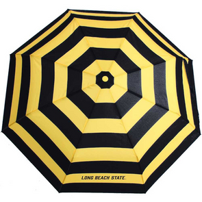 LB Classic Cabana Umbrella - Black/Gold, Storm Duds Raingear