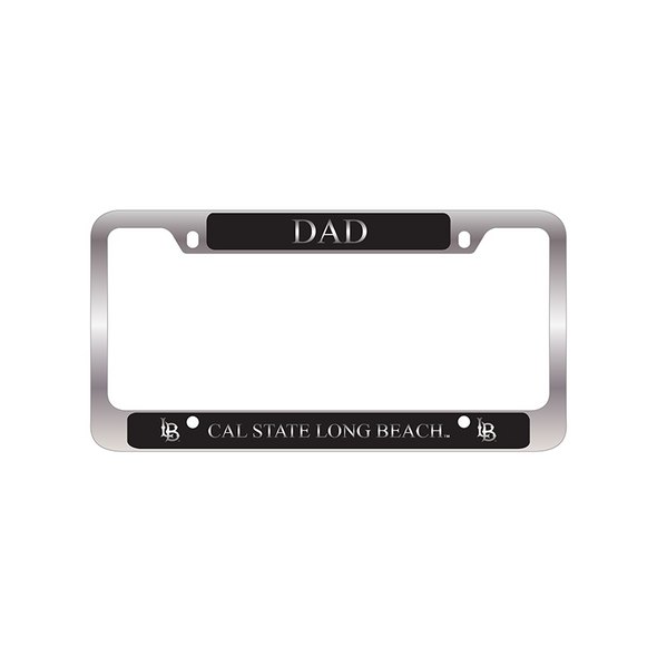 Dad LB Engraved License Frame - Black, LXG