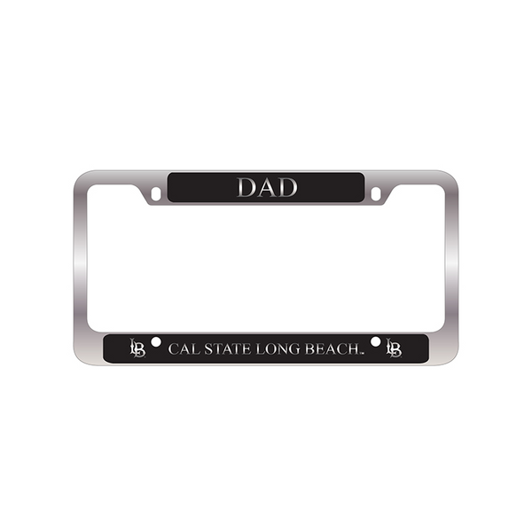 Dad LB Engraved License Frame - Black, LXG – Long Beach State