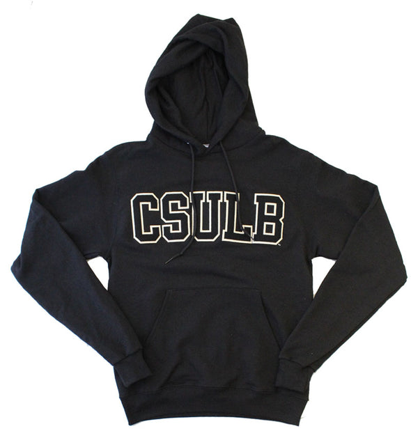 CSULB Wool White/Black Hood Black