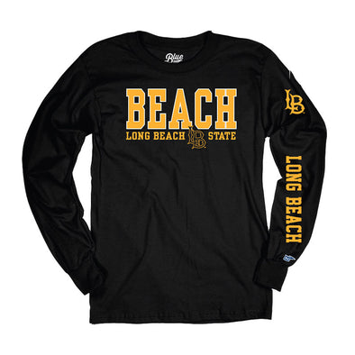 Beach LB State Long Sleeve T-Shirt - Blue 84