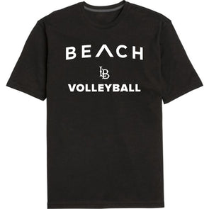 Volleyball Beach Caret T-Shirt - Black, TLC