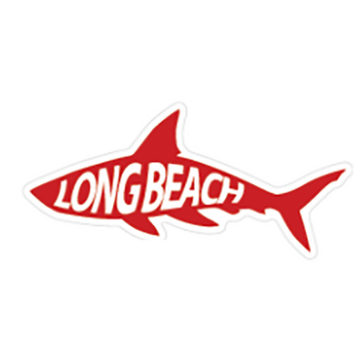 LBC LB Shark Sticker - Red/White, Life at Sea
