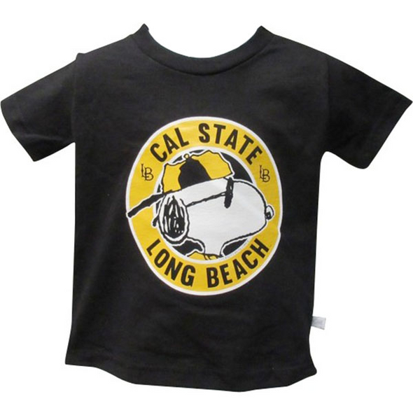 Toddler CSULB Snoopy Circle T-Shirt - Black, Third Street