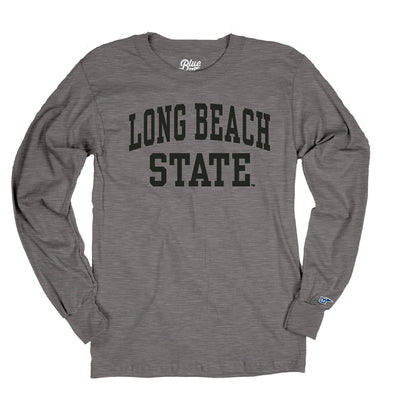 LB State Twill Long Sleeve T-Shirt - Graphite, Blue 84