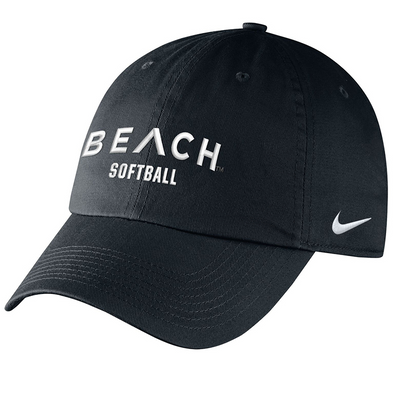 Beach Caret Softball Campus Cap - Black, Nike