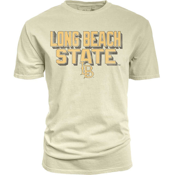 LB State Over LB Ringspun T-Shirt - White, Blue 84