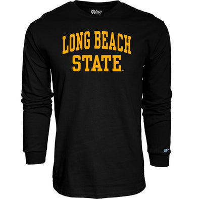 LB State Twill Long Sleeve T-Shirt - Black, Blue 84