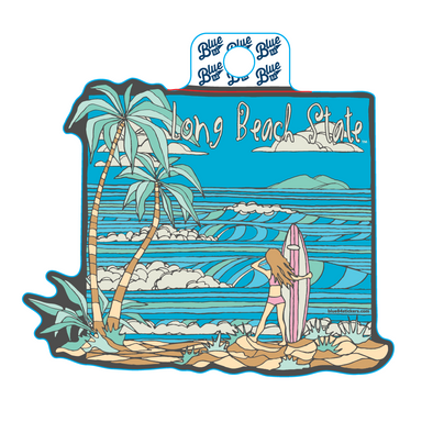 LB State Surfer Girl Sticker - Multi, Blue 84