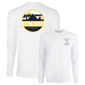 LB State Scenic Circle Long Sleeve T-Shirt - White, Uscape