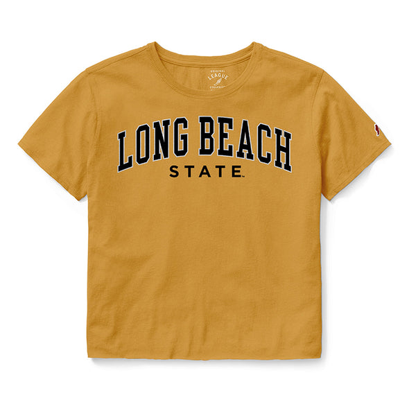 Women's LB State Crop T-Shirt - Mustard, League