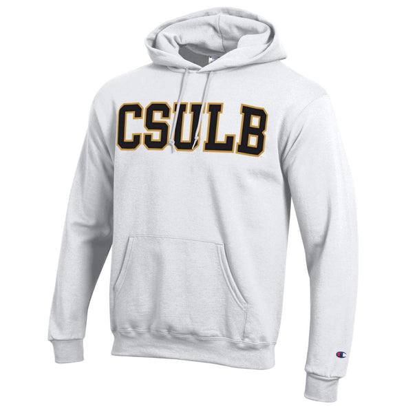 CSULB Wool Black/Gold Hood - White, Champion