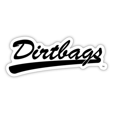 Dirtbags Script Sticker - Black, SDS