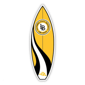 CSULB Surfboard Decal - Gold & Black, SDS