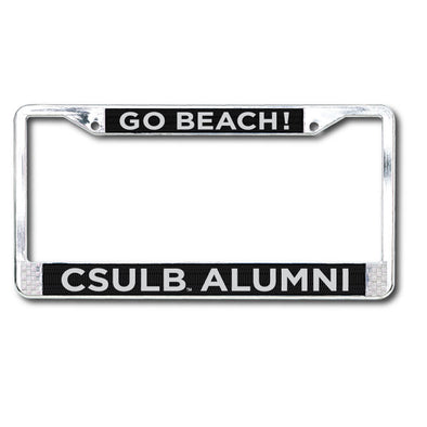Alumni Go Beach CSULB License Frame - Chrome, Strand