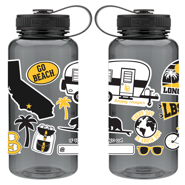 LB Stickered H2GO Bottle - Neil
