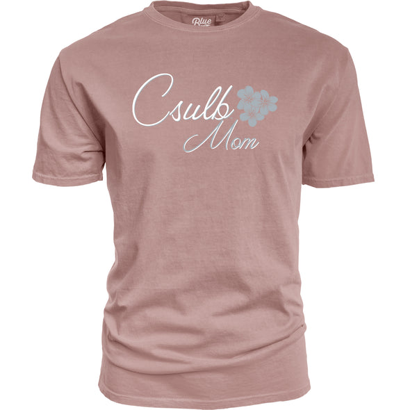 Mom CSULB Hibiscus T-Shirt - Pink, Blue 84