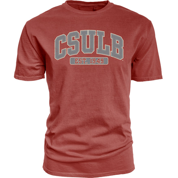 CSULB Faux Two-Tone T-Shirt - Red, Blue 84