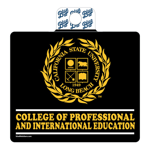 *Sale* College of Professional and International Education Decal - Black/Gold, Blue 84