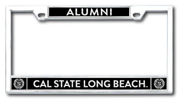 Alumni CSULB Chrome License Plate Frame - CL Strand