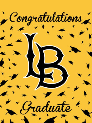 Congrats LB Grad Banner - Black/Gold, Sewing Concepts