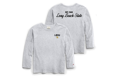 Women's LBSU Oversize Long Sleeve T-Shirt - Ash, League