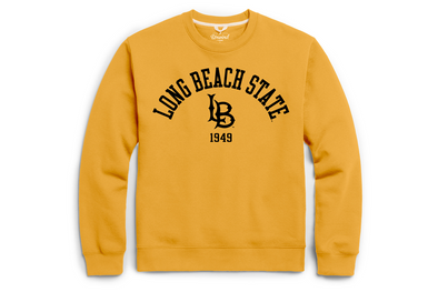 Long Beach State 1949 Crewneck - Gold, League
