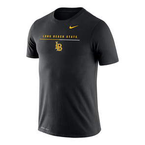 Long Beach State over LB Dri Fit Tee - Black, Nike LB