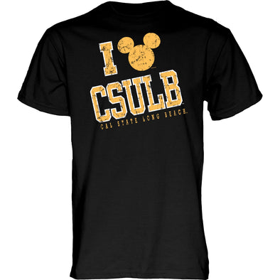 I Mickey CSULB Fondness T-Shirt - Black, Blue 84