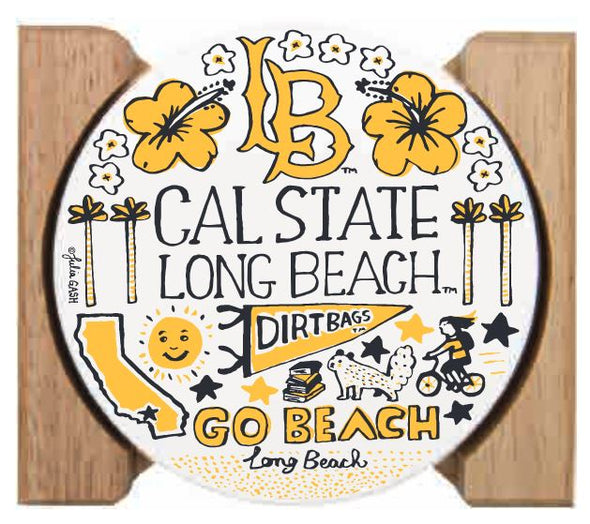 CSULB Icons Coasters 4 PK by Julia Gash - Neil