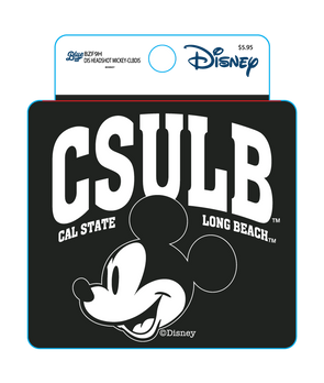 CSULB Mickey Head B&W Sticker - Blue 84