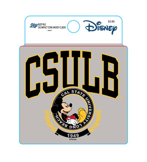 CSULB Mickey Impact Zone Sticker - Blue 84
