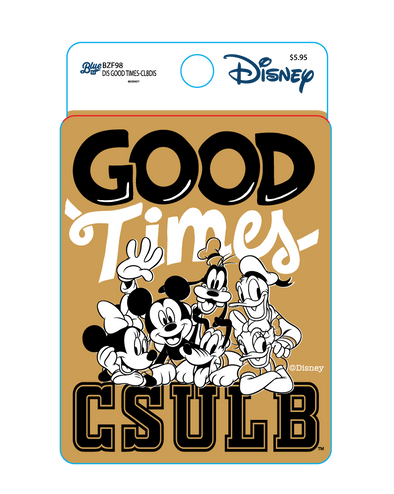 CSULB Mickey Good Times Sticker - Blue 84