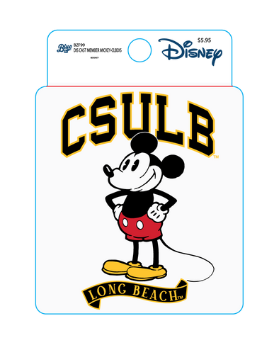 CSULB Mickey Cast Member Sticker - Blue 84
