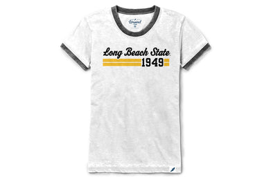 Women's LB State Ringer T-Shirt - White/Black, League