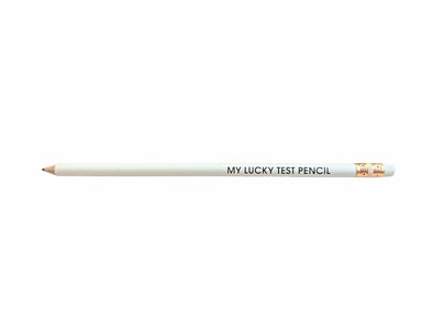 My Lucky Test Pencil Sharpened - White