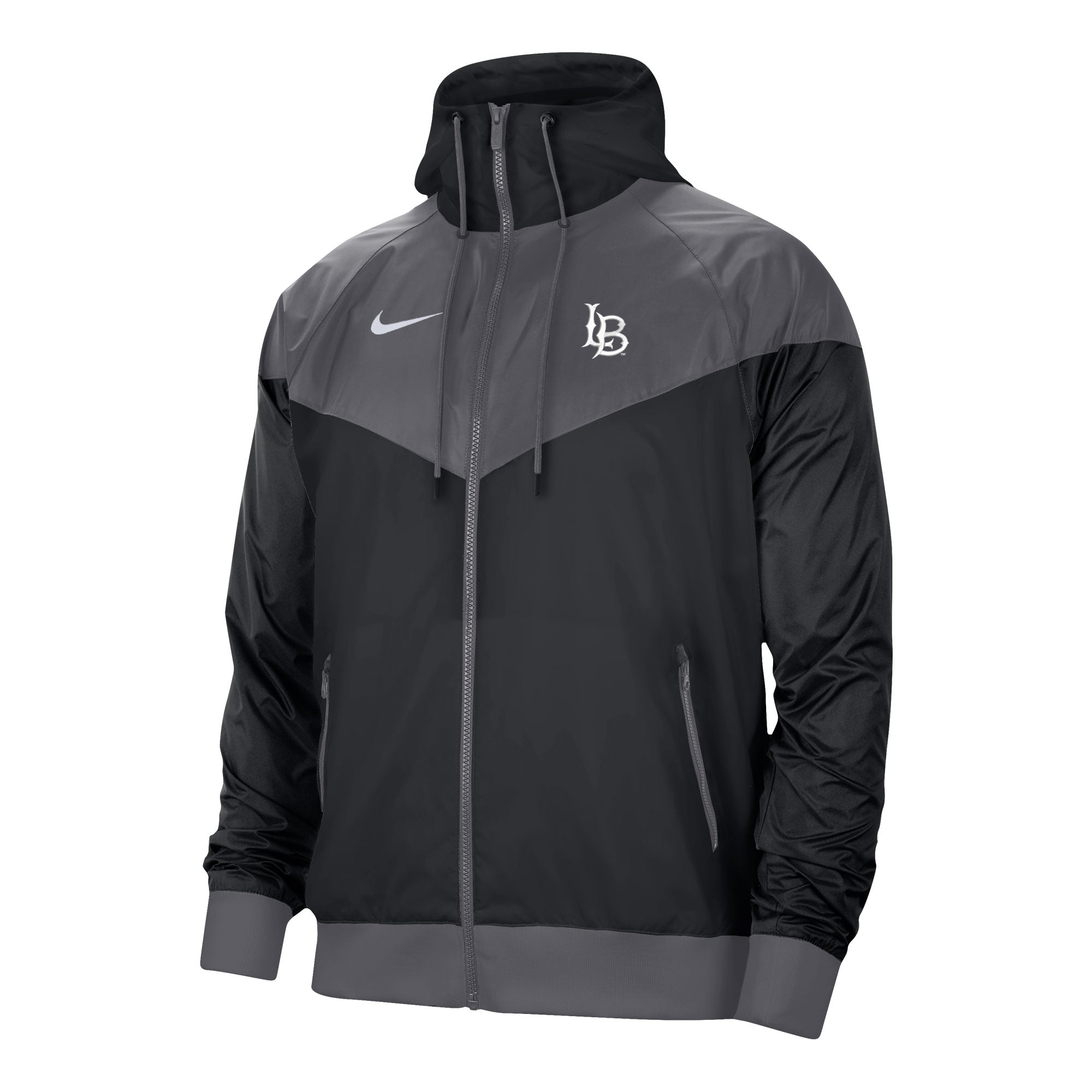 kooi Intimidatie Ik was mijn kleren LB Wind Runner Jacket - Black, Nike – Long Beach State Official Store