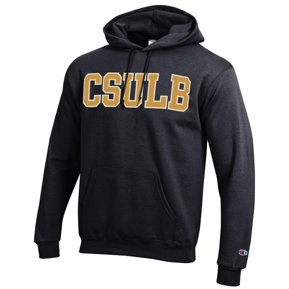 CSULB Wool Gold/White Hood - Black, Champion