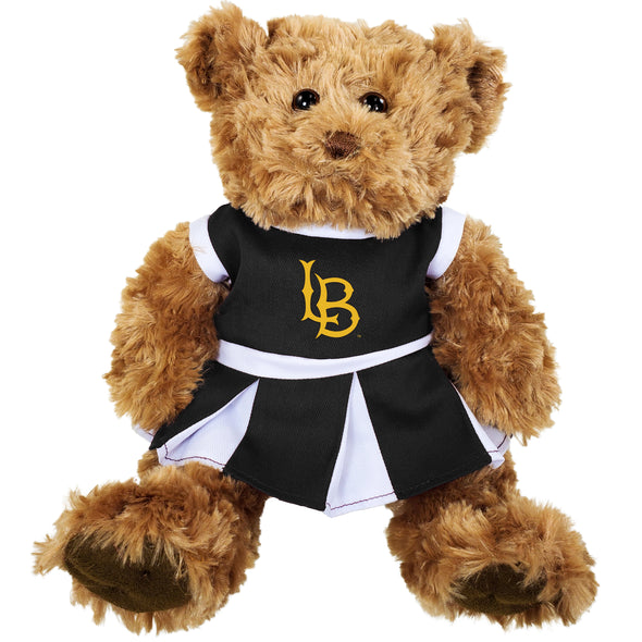 LB Bear With Cheer Dress Plush - Brown, Mascot Factory