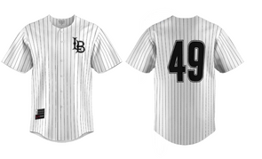 LB Baseball Pinstripe Jersey - Black/White, Prosphere